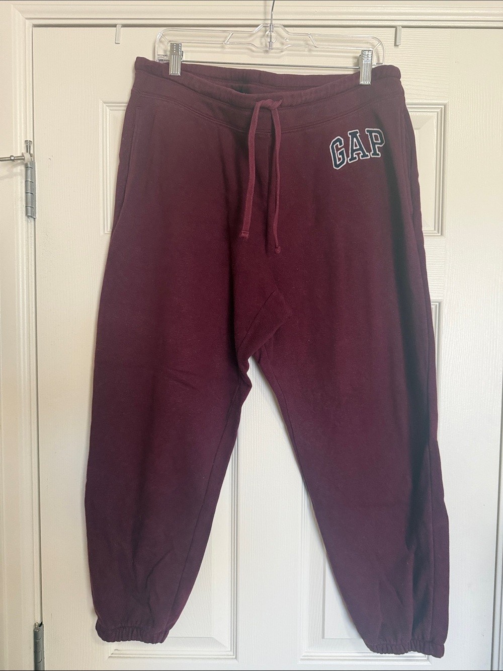 GAP Maroon Drawstring Joggers